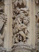 Paris - Notre Dame - Porche, Demons (16)